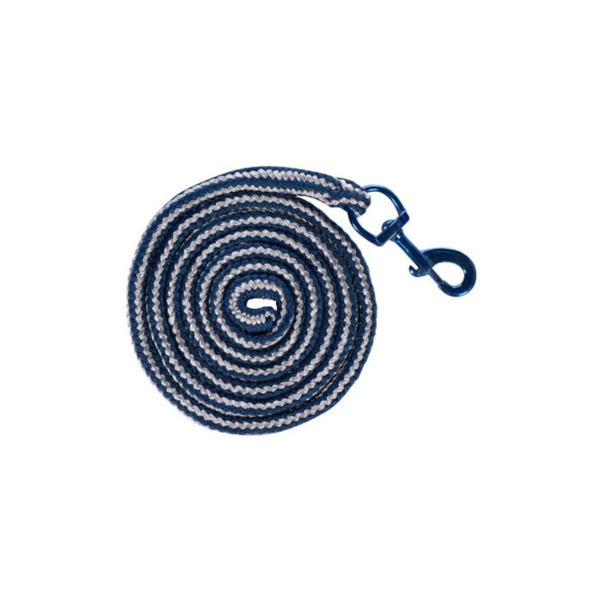 HKM 'Port Royal' Lead Rope w/Snap Hook in Deep Blue/Silver