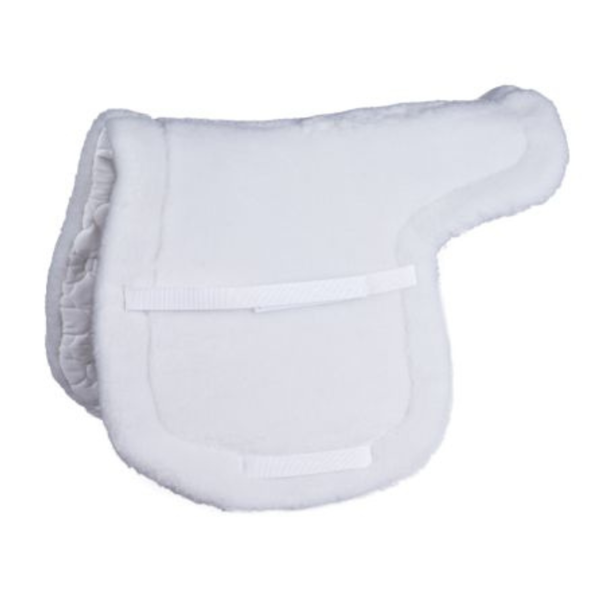 HKM Fleece Hunter Show Pad in White - 16"-16.5"
