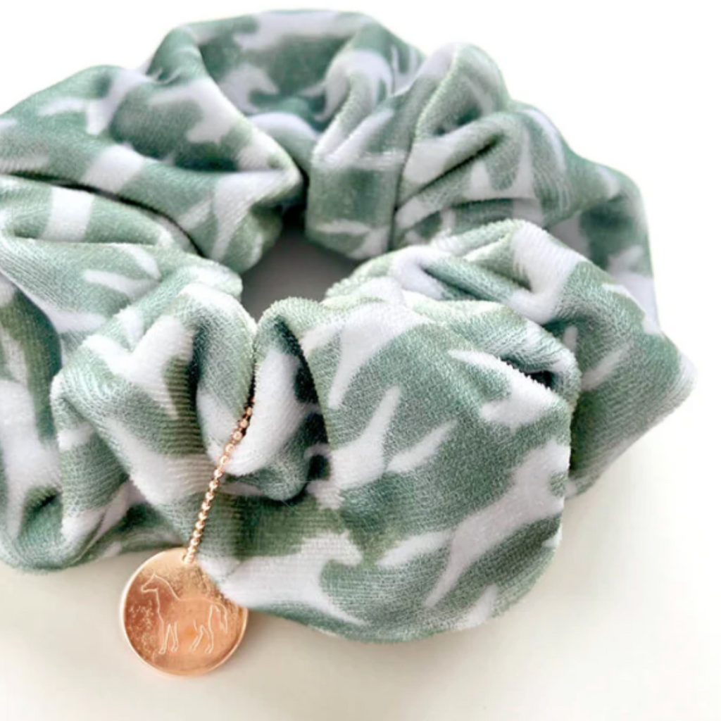 Spiced Equestrian Stride Scrunchie in Sage - One Size