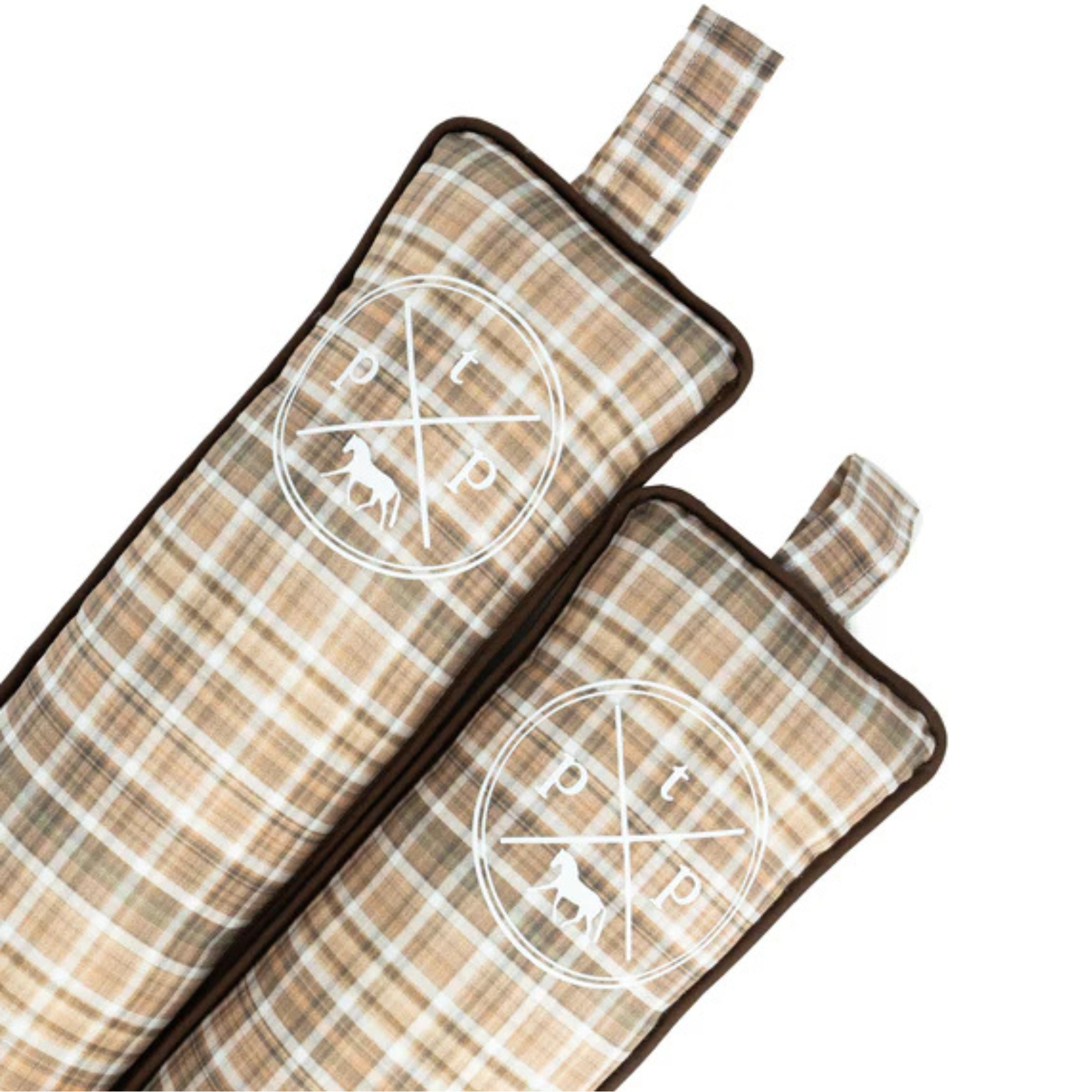 The Posh Pony Boot Stuffers in Brown Plaid