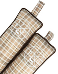 The Posh Pony Boot Stuffers in Brown Plaid