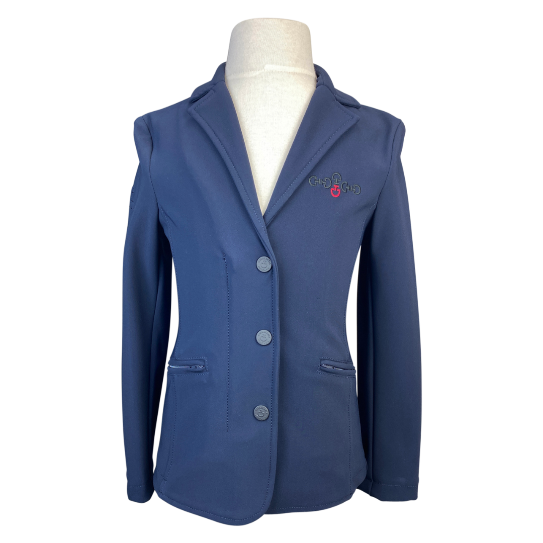 Cavalleria Toscana Tech Knit Zip Show Jacket in Navy - Children's 14