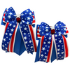 Benny Bows Horse Show Bows in Red White & Blue Stars