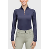 Front of Kastel Long Sleeve 1/4 Zip Shirt in Navy - Women's XS