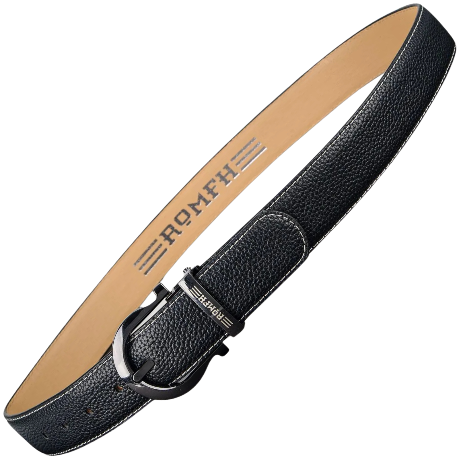 Romfh Horse Shoe Buckle Belt in Black