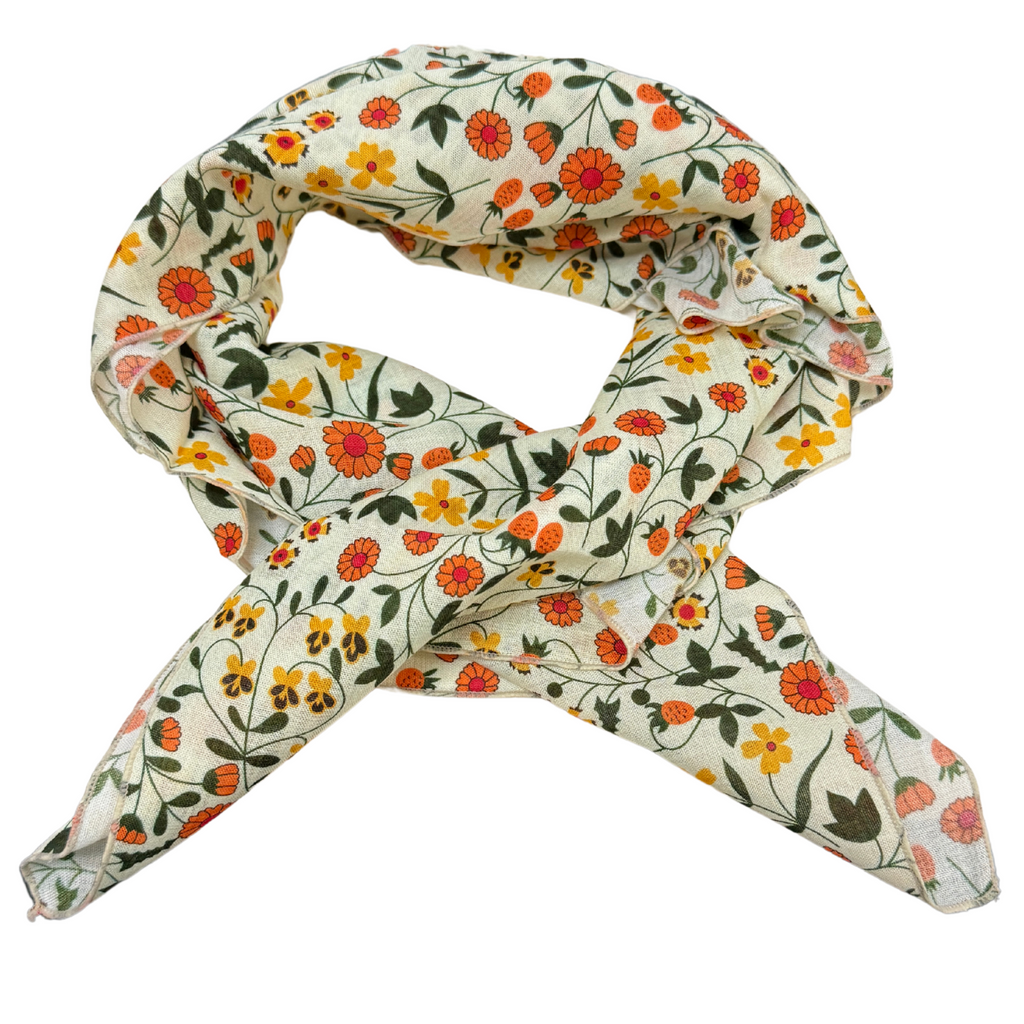 Floral Square Scarf in Summer Floral
