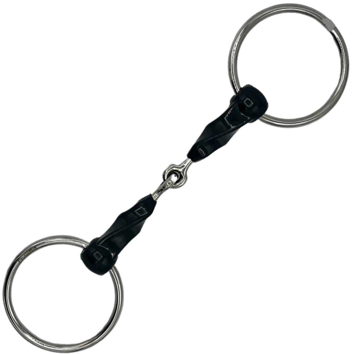 EHI 'Pro Series' Slow Twist Rubber Loose Ring Bit in Black/Stainless Steel