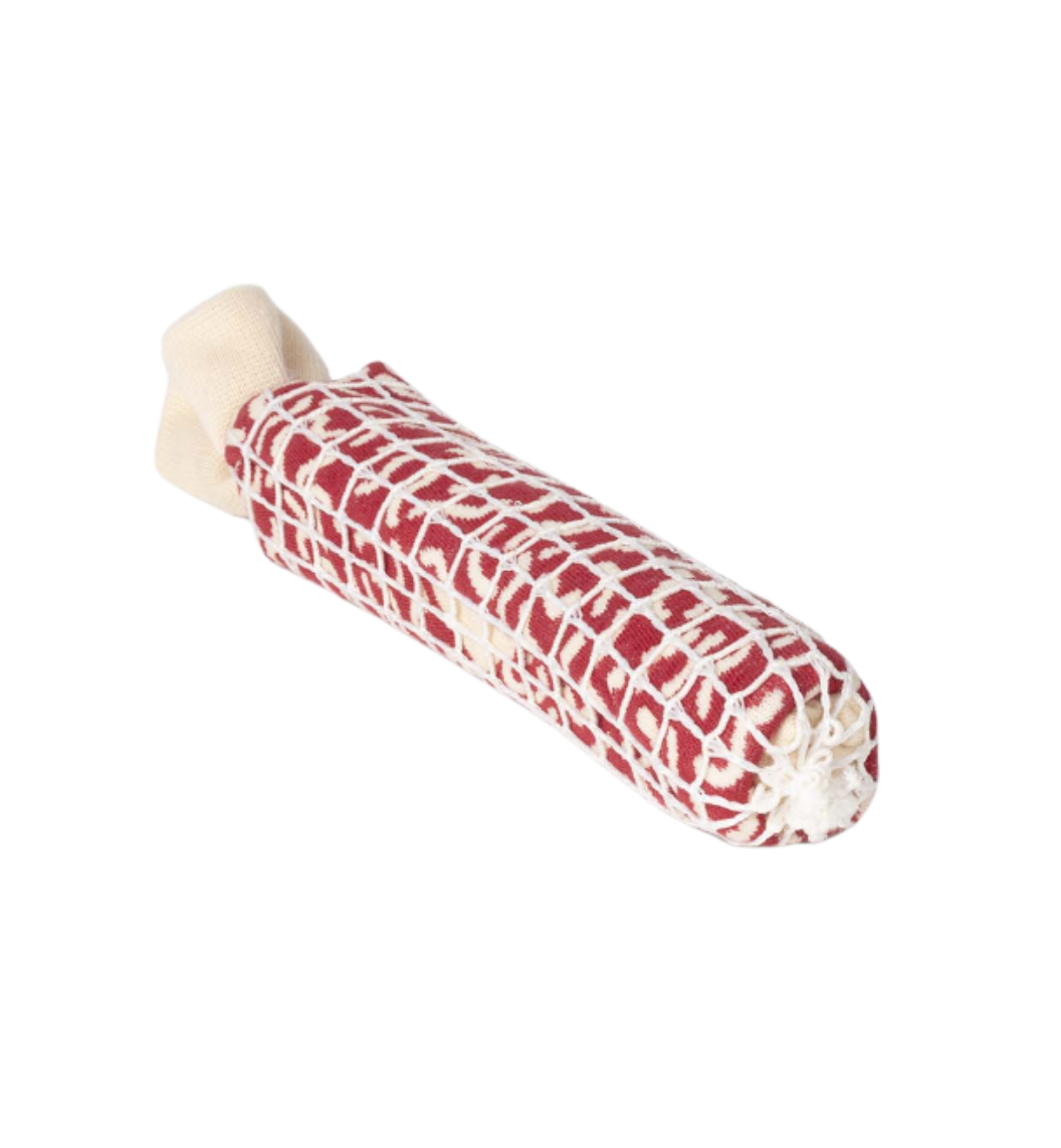 Rolled socks in salami fold.