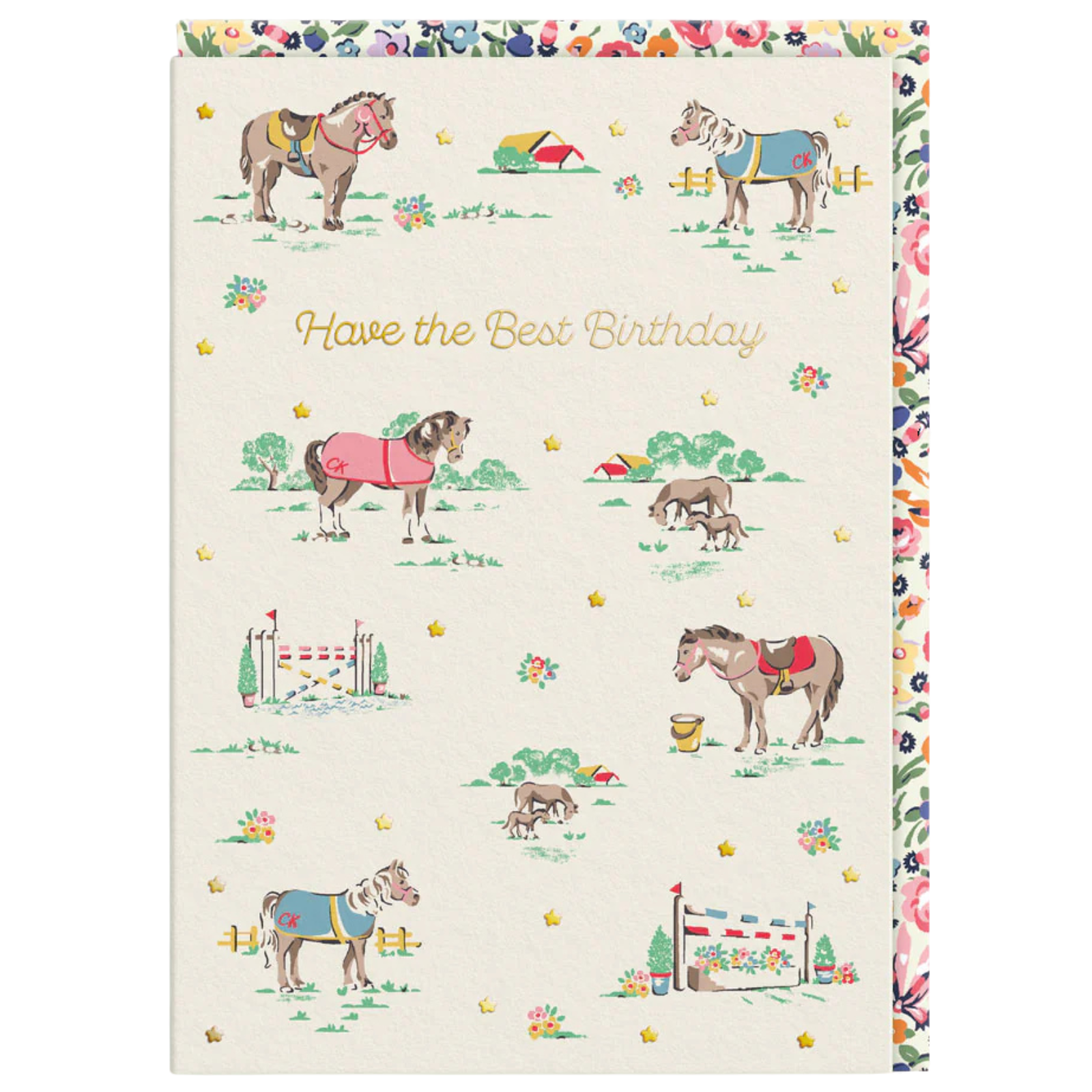 Ohh Deer Ponies Best Birthday Card
