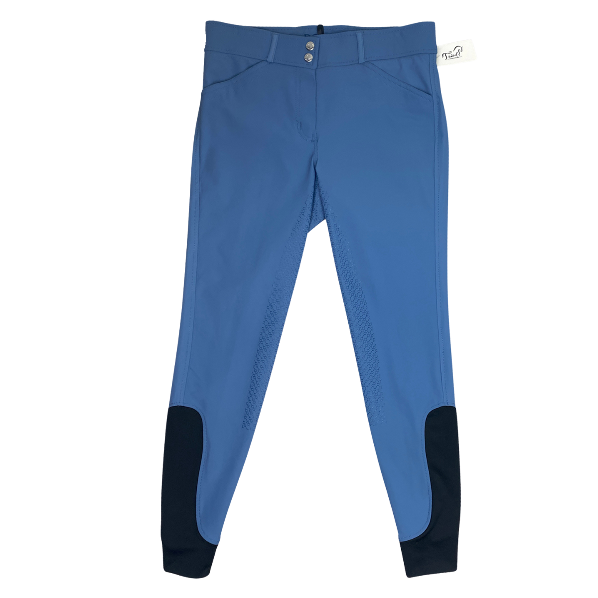 Dover Saddlery 'Wellesley' Tech Full Seat Breeches in Sky Blue - Women's 24