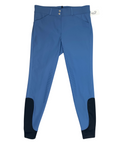 Dover Saddlery 'Wellesley' Tech Full Seat Breeches in Sky Blue - Women's 24