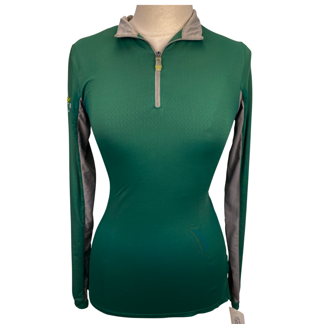 Kastel 'Charlotte' Sun Shirt in Green/Grey 