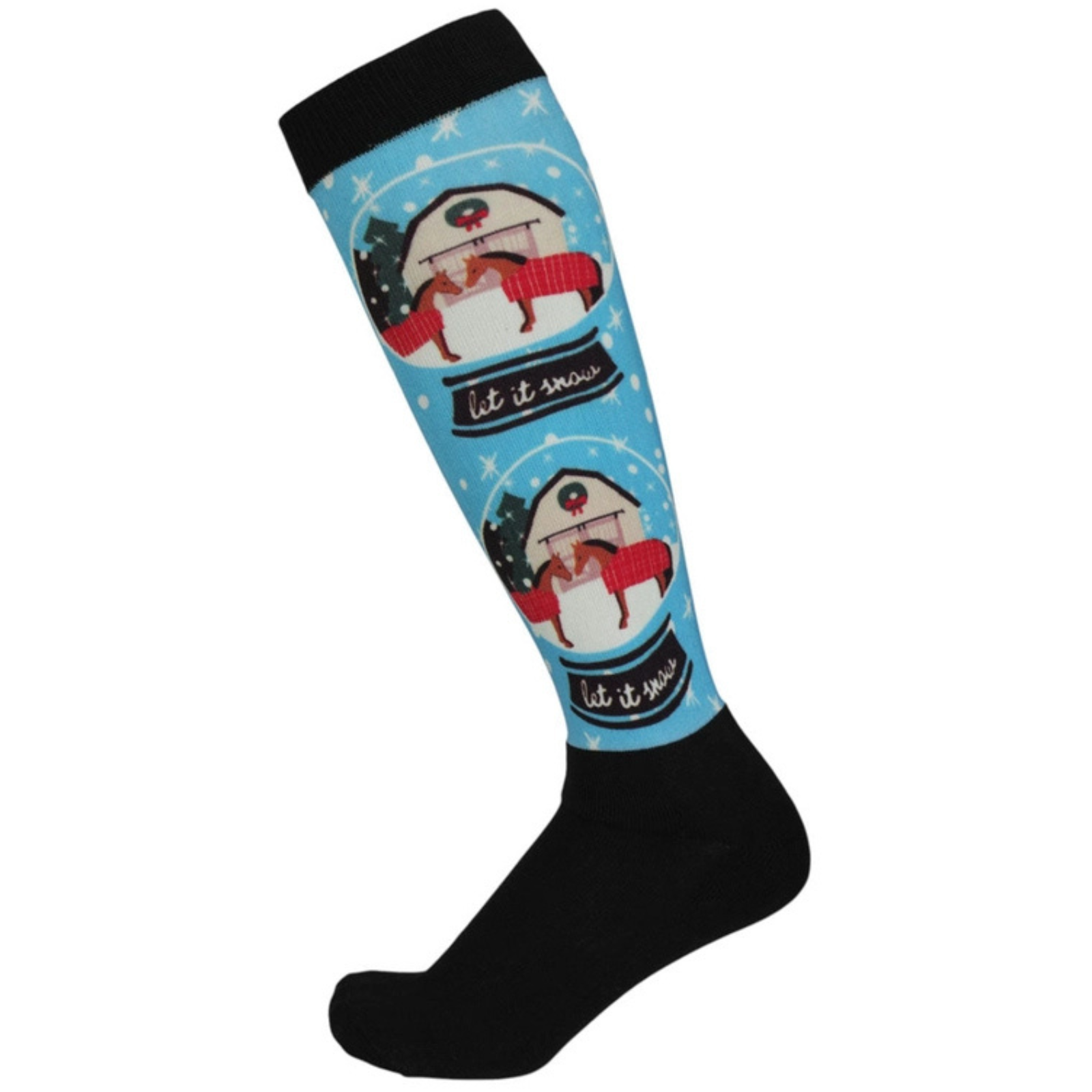 Dapplebay Slick Boot Socks in Let It Snow