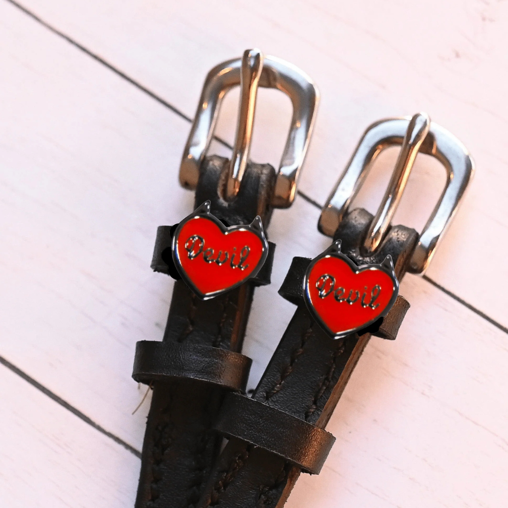 Mane Jane Spur Straps in Devil Heart