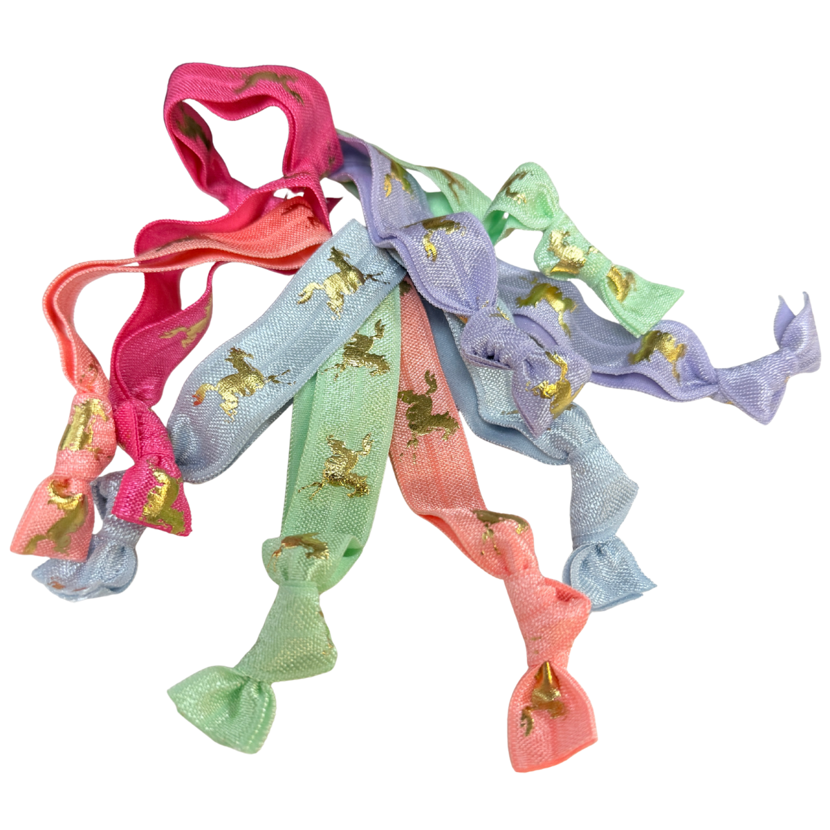 Gold Foil Horse Print Horse Ties in Multi 