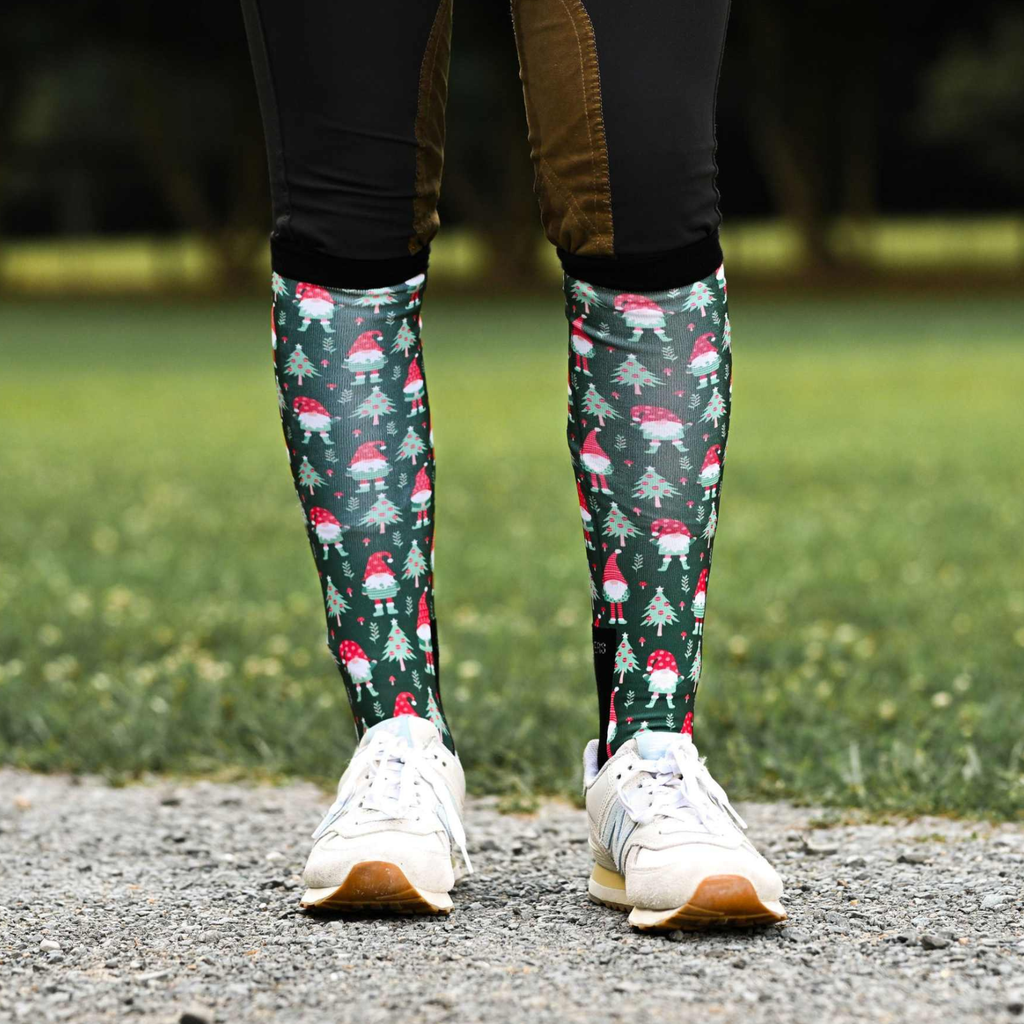 Dreamers & Schemers Boot Socks in Gnome for the Holidays Pair & A Spare