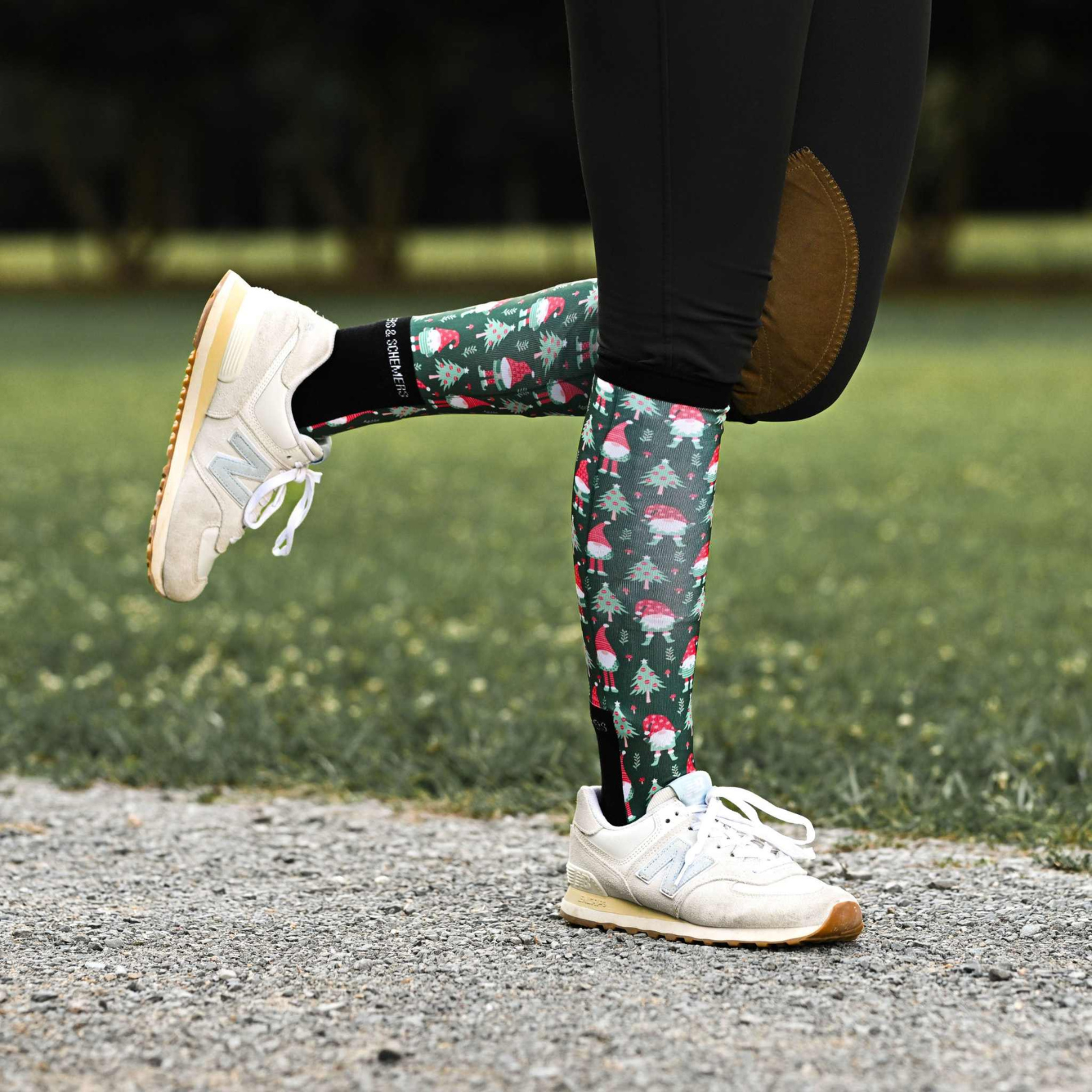 Dreamers &amp; Schemers Boot Socks in Gnome for the Holidays Pair &amp; A Spare