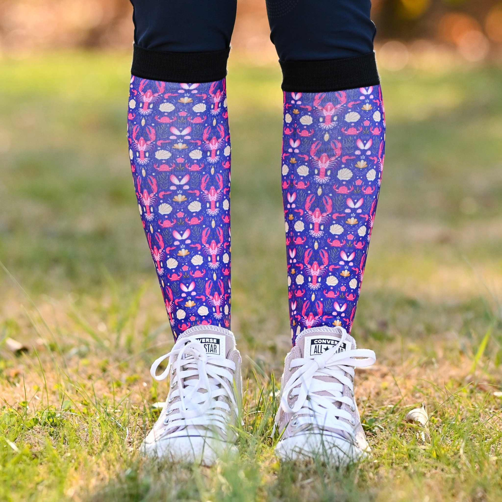 Dreamers & Schemers Boot Socks in Don't Be Shellfish Pair & A Spare