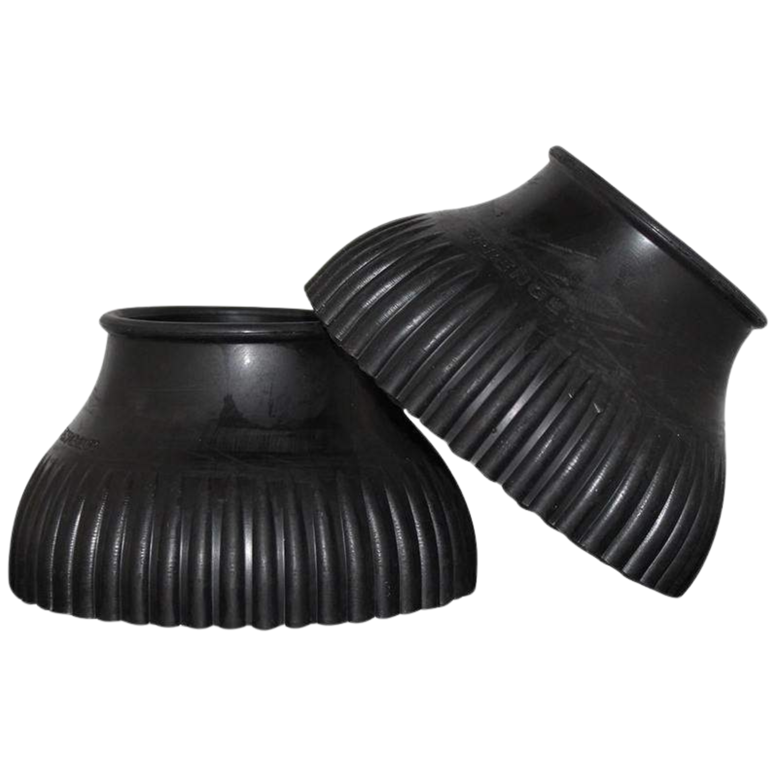 Herm Sprenger Rubber Pull-On Bell Boots in Black - Large
