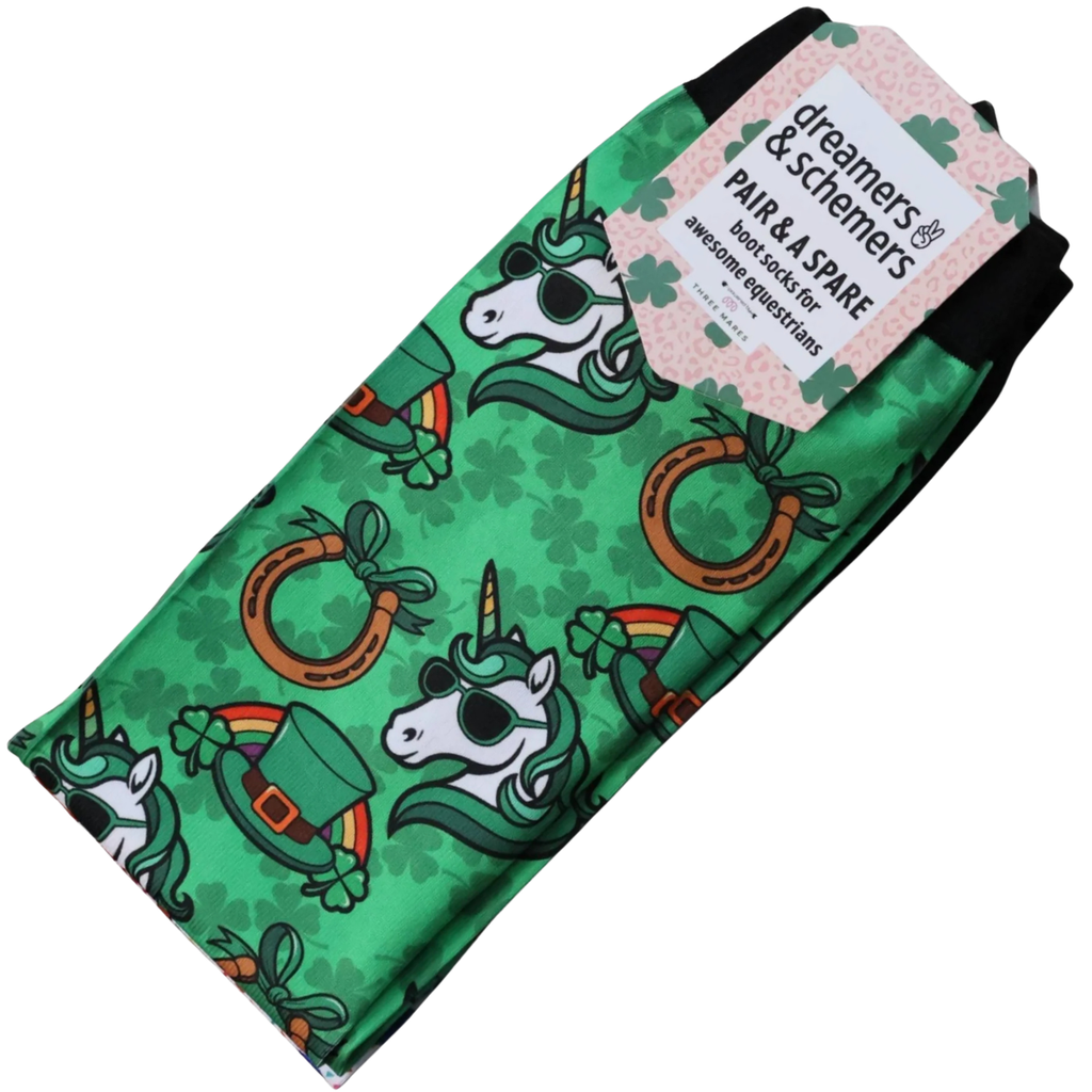 Dreamers &amp; Schemers Boot Socks in I Luck It a Lot