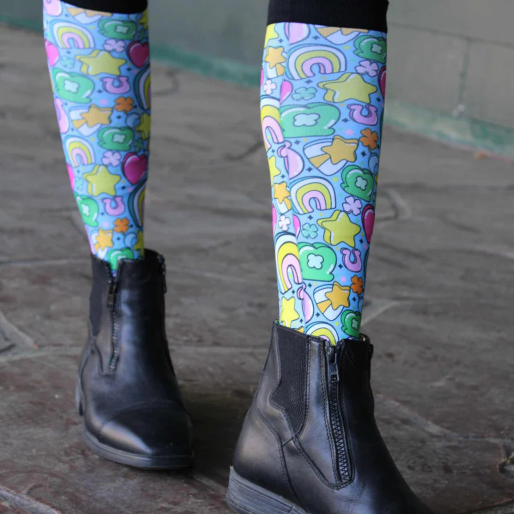 Dreamers &amp; Schemers Boot Socks in Full of Luck