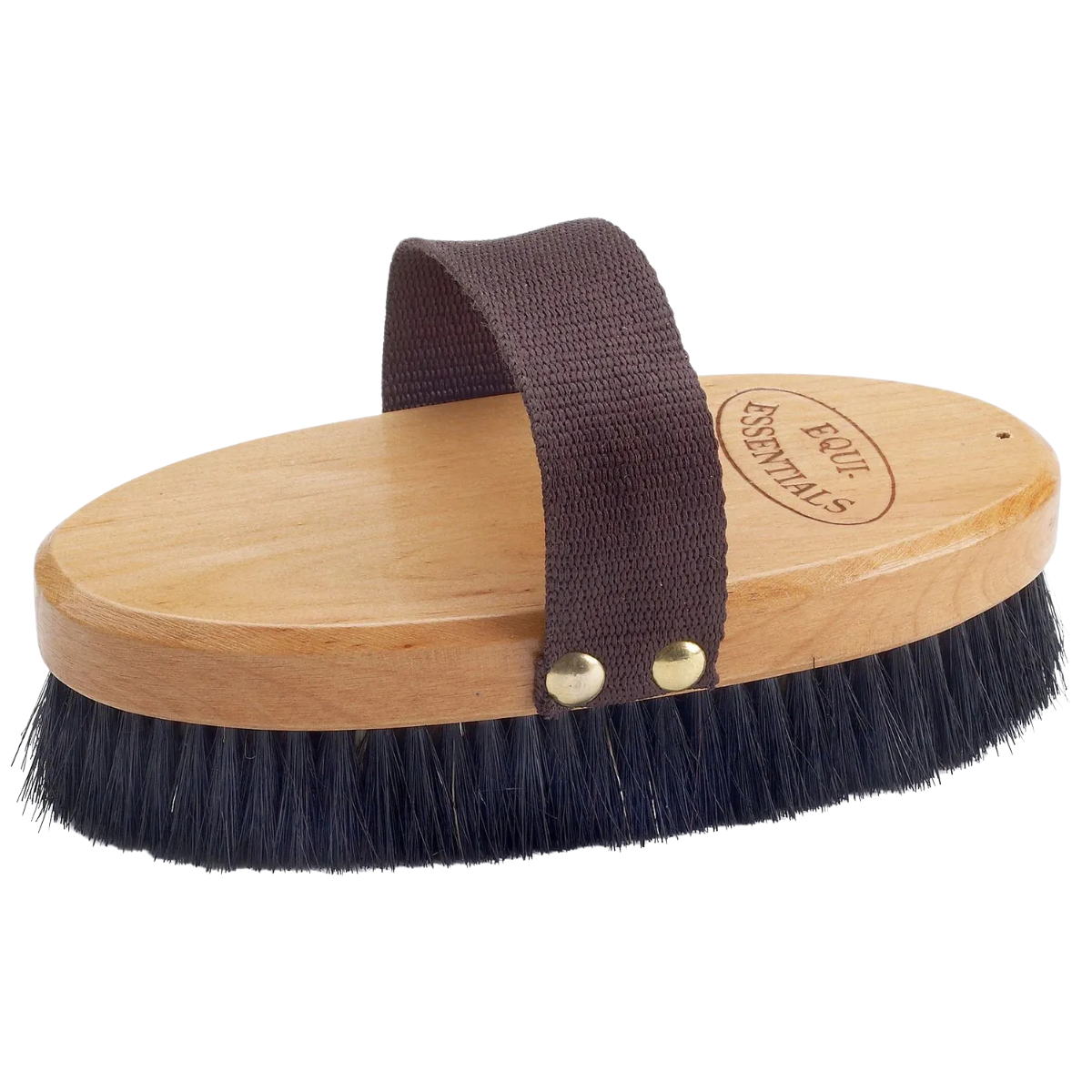 Equi-Essentials Woodback Horse Hair Body Brush in Natural