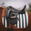 Sixteen Cypress Dressage Saddle Pad in Carmel Stripe