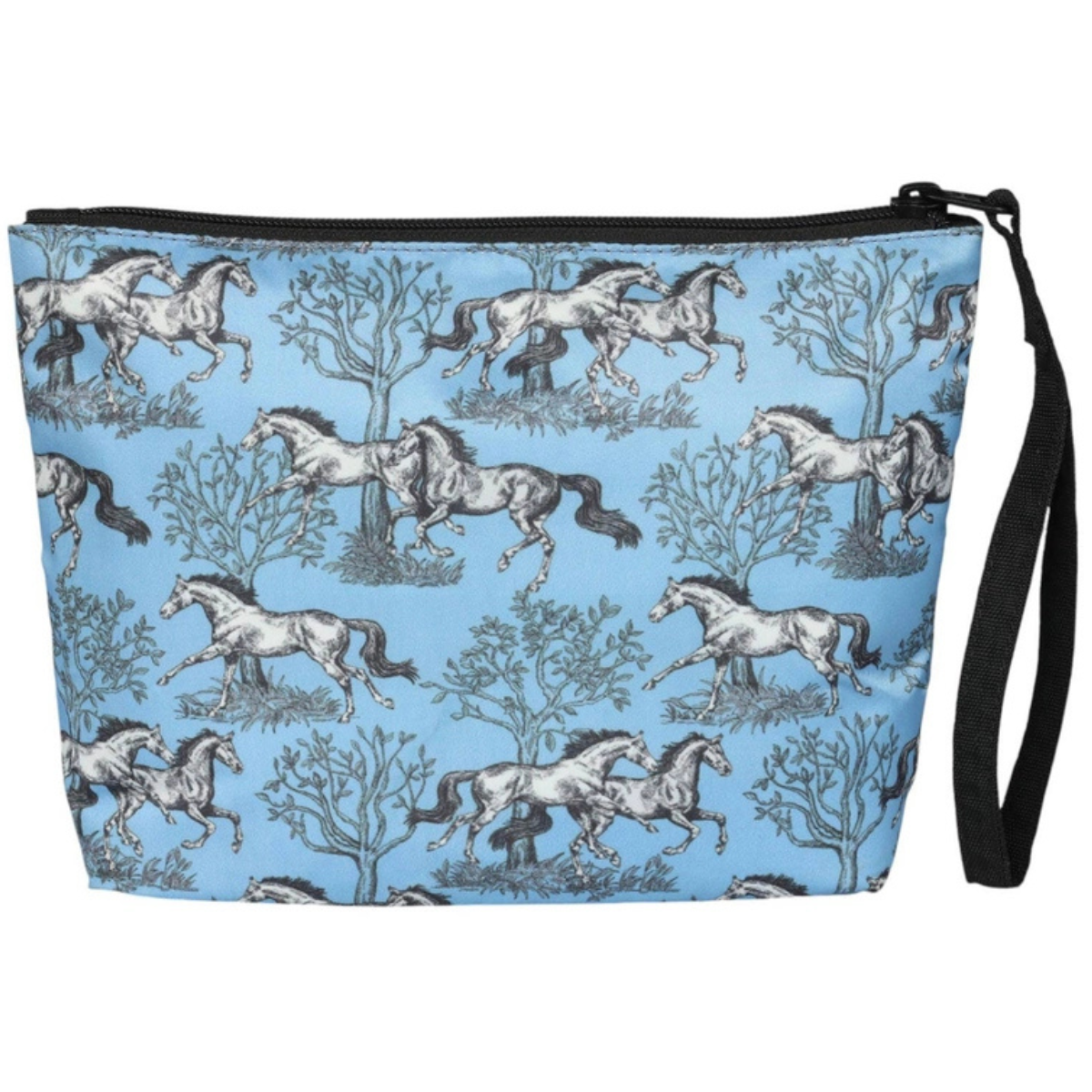Lila Vintage Snaffles Accessory Bag in Blue Toile