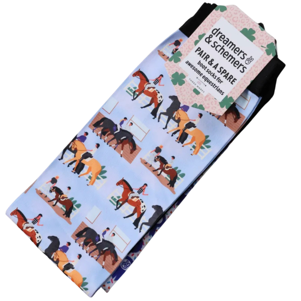 Dreamers &amp; Schemers Boot Socks in Yap O'Clock