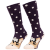 LeMieux 'Fluffy Character' Socks in Fjord Juniper