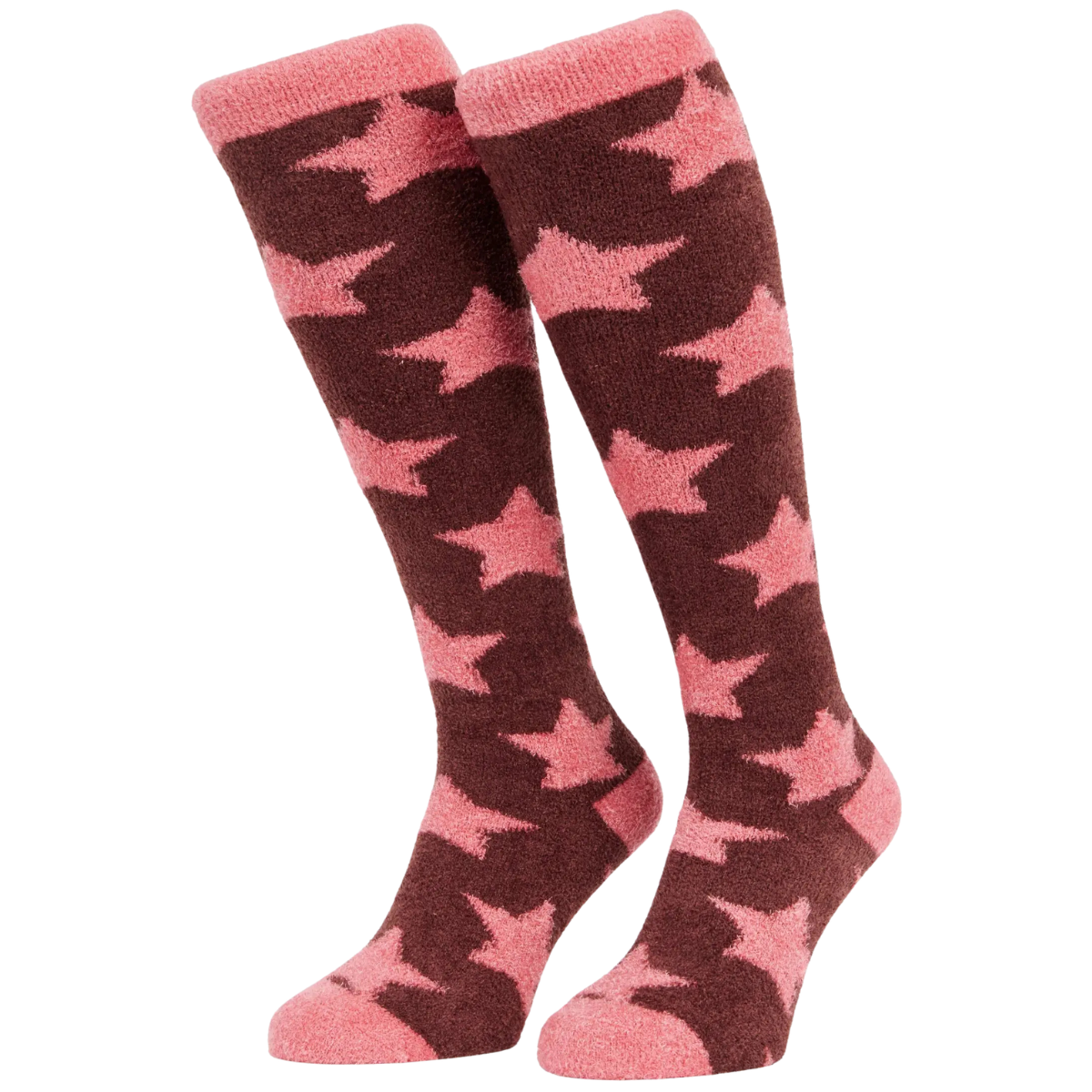 LeMieux 'Sasha Star' Fluffy Socks in Damson 