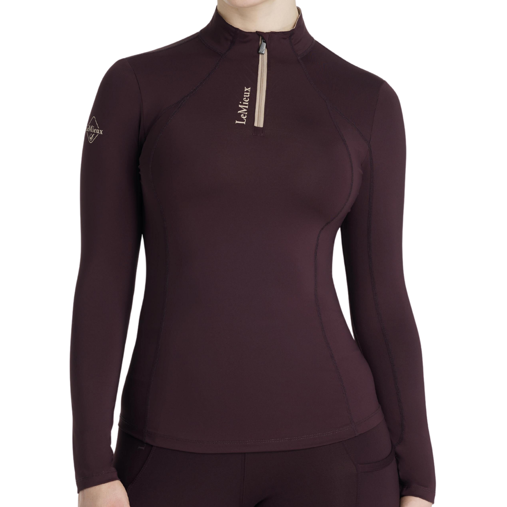Lemieux 'Classique' Long Sleeve Baselayer in Damson 
