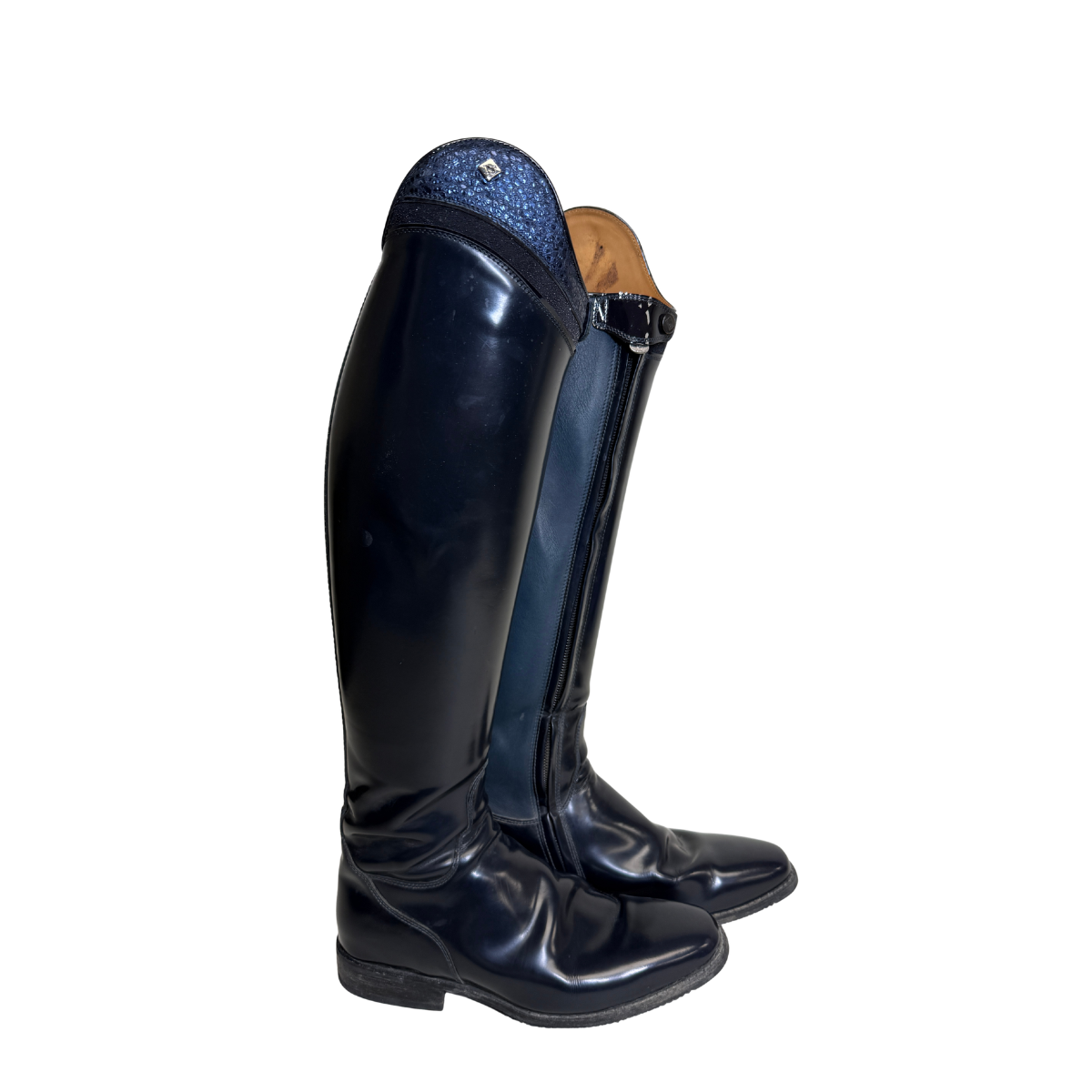 DeNiro Custom 'Bellini' Dressage Boots in Navy - EU 40 MA M (Women's US 9.5 Med/Regular)