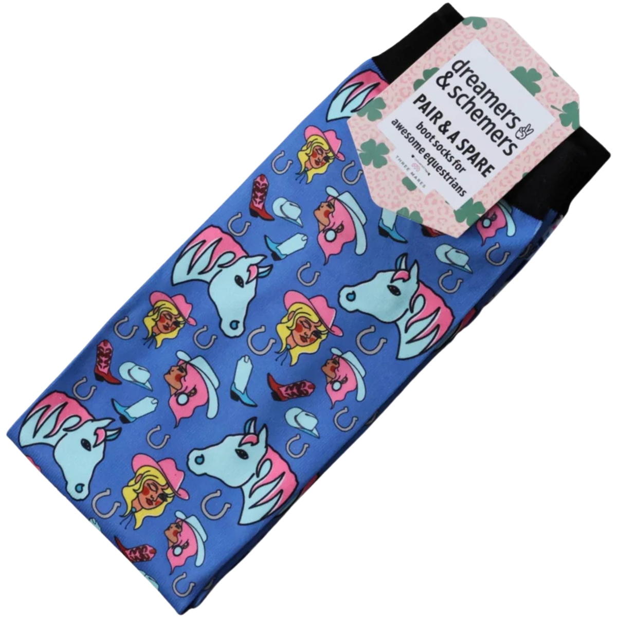 Dreamers &amp; Schemers Boot Socks in Cowgirl Rodeo