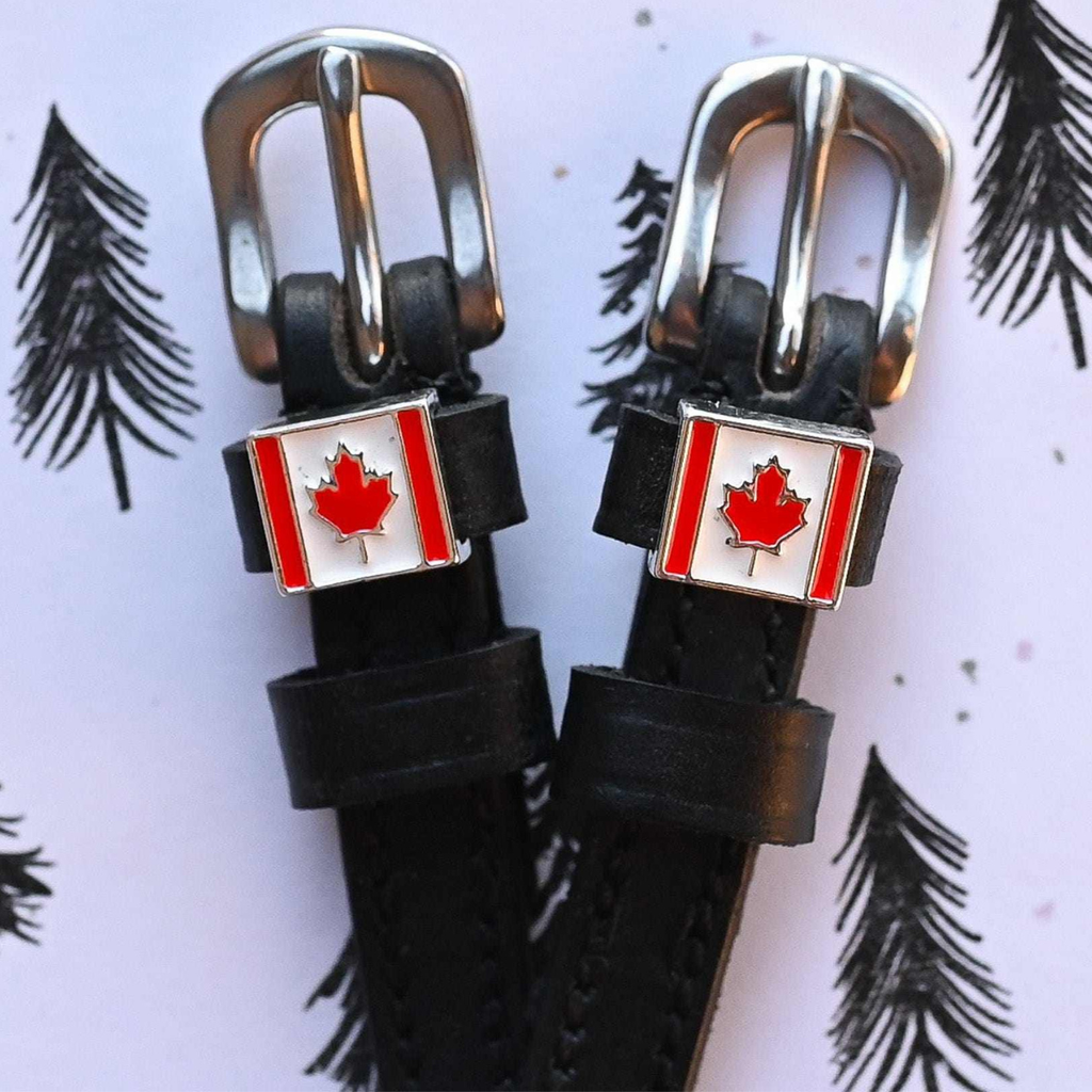 Mane Jane Spur Straps in Canadian Flag - 17"