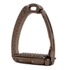 Tech Venice EVO 'Untamed' Sloped Safety Stirrups in Brown Leopard - 4.25"