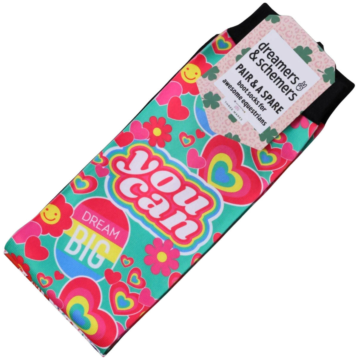 Dreamers &amp;amp; Schemers Boot Socks in Affirmations