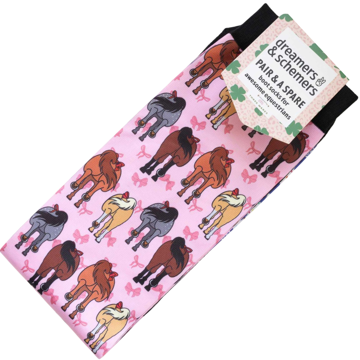 Dreamers &amp;amp; Schemers Boot Socks in Red Ribbon Girlies