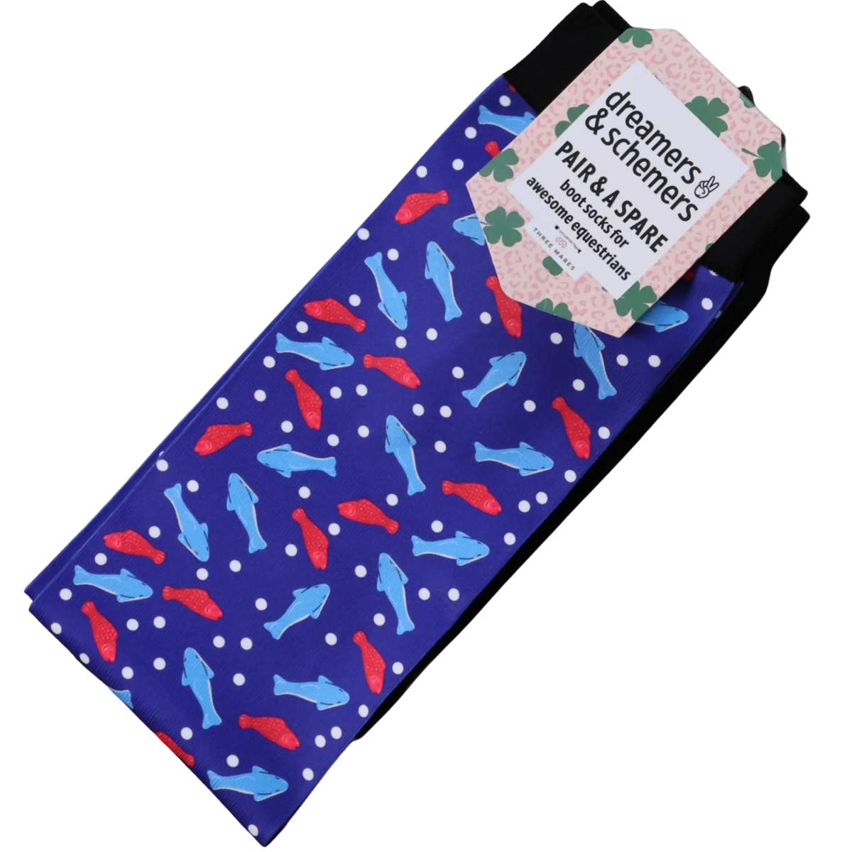 Dreamers &amp;amp; Schemers Boot Socks in Sweet-ish Fish