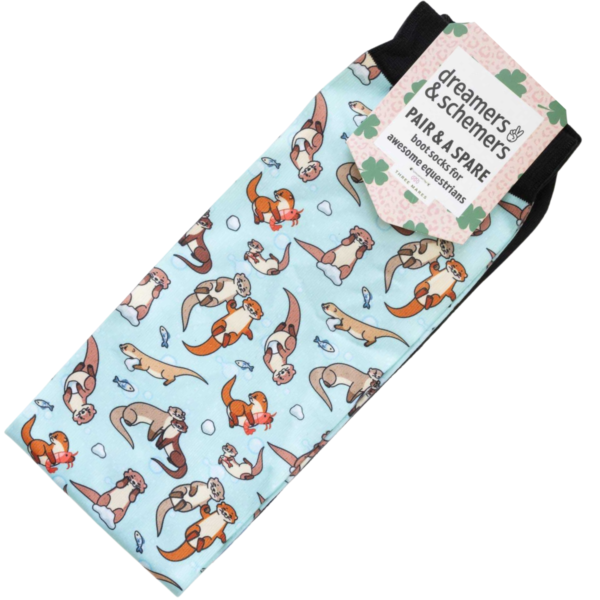 Dreamers &amp;amp; Schemers Boot Socks in Otter-ly Adorable