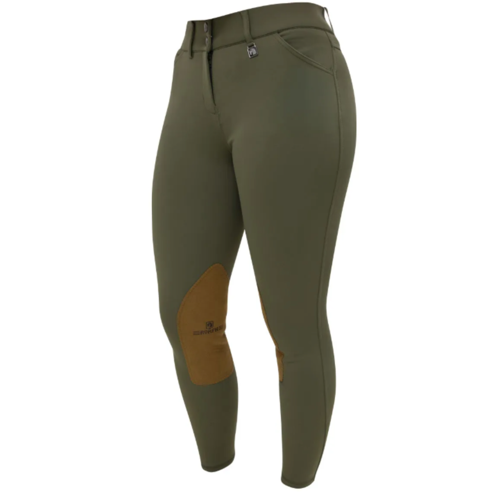 Romfh 'Willow' Knee Patch Breeches in Olive - Women's 28L