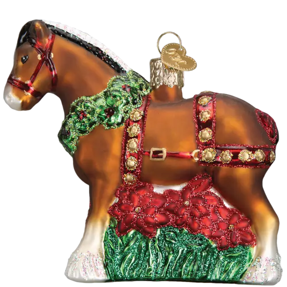 Kelly &amp; Co. Glass Ornament in Clydesdale