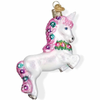 Kelly & Co. Glass Ornament in Prancing Unicorn