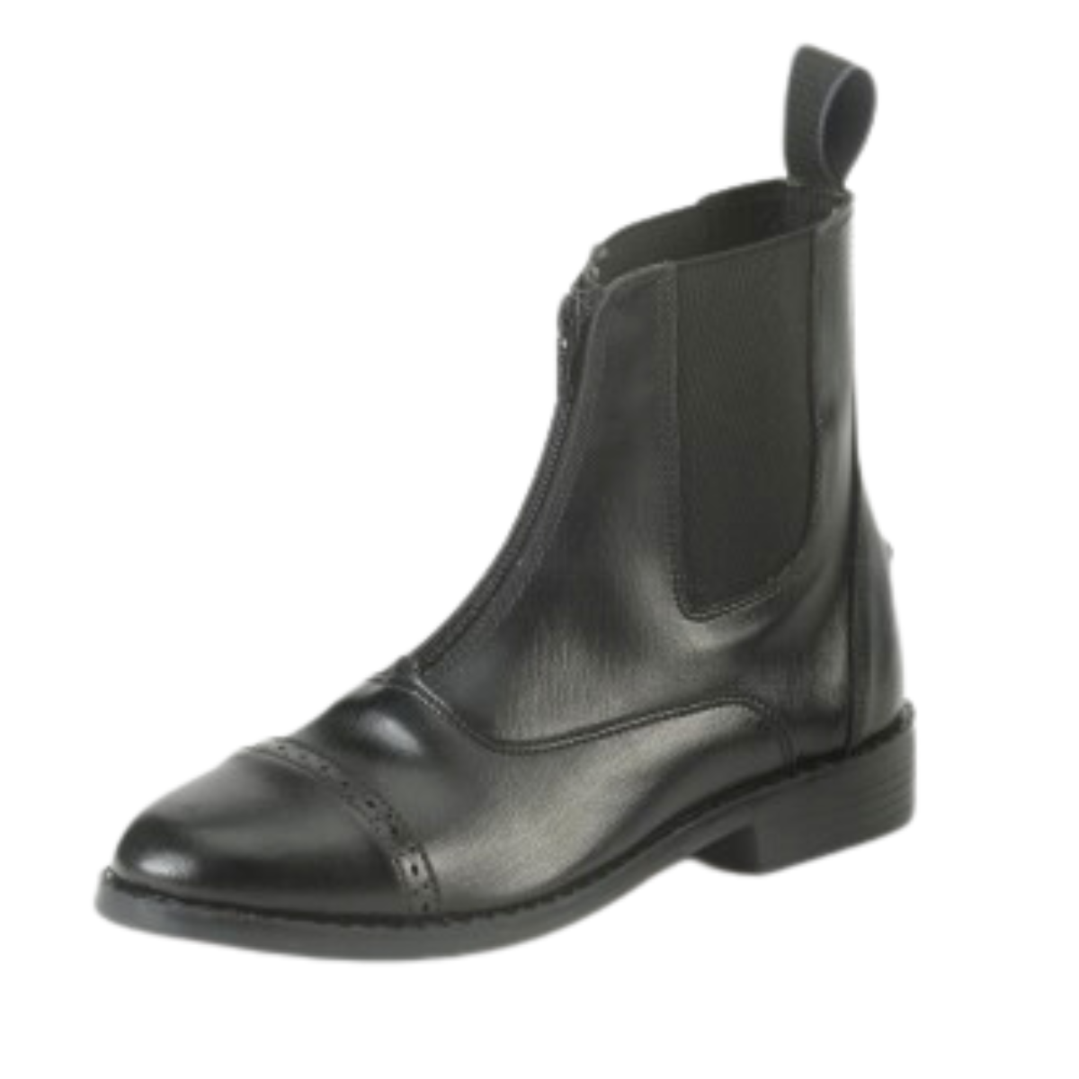 Equistar Synthetic Zip Paddock Boots in Black - Women's 8.5