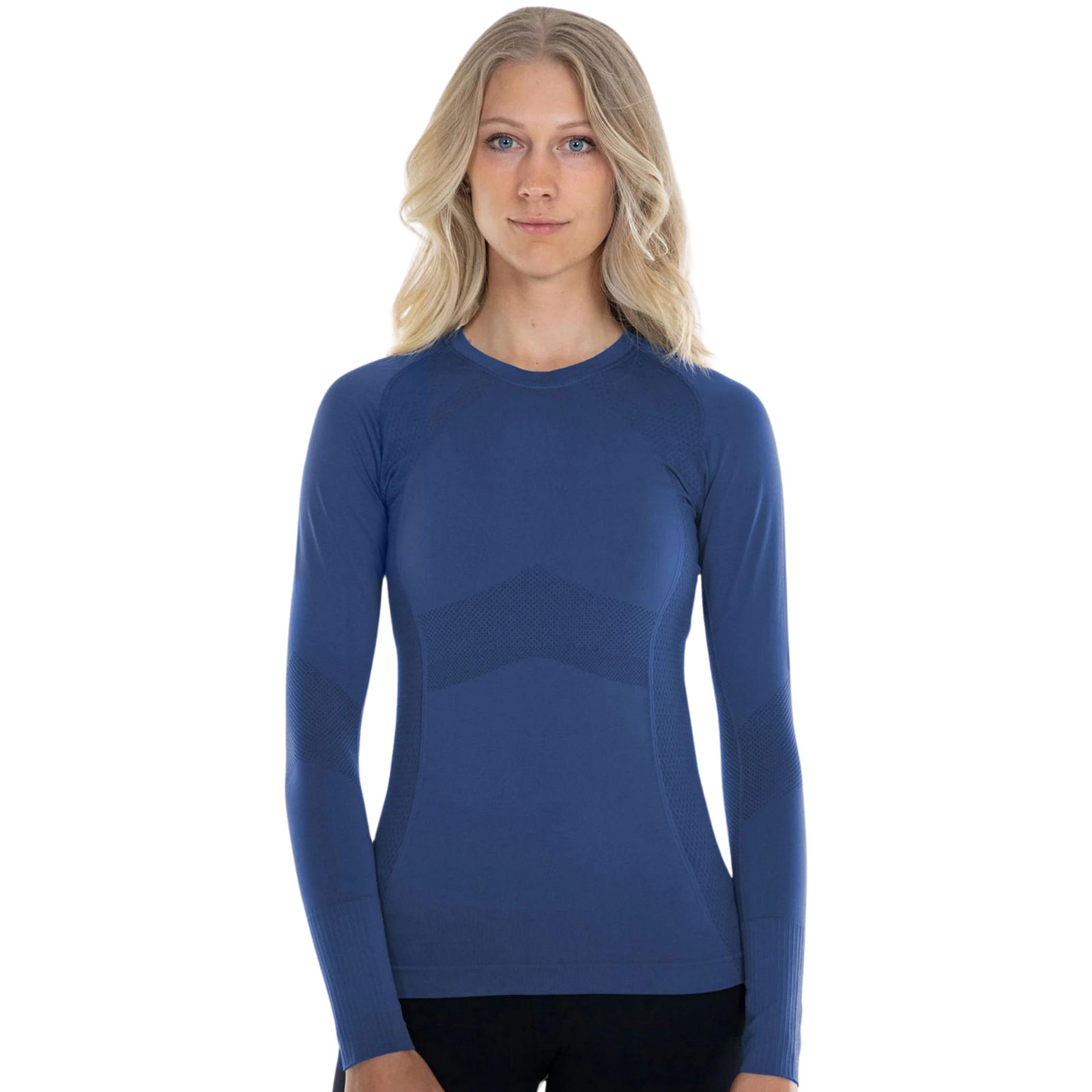Anique Long Sleeve Crew Shirt in Blueberry - Women&#39;s Medium (8)