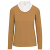 Callidae The Practice Shirt in Camel w/ Moon Dobby - Women's Small