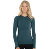 Anique Long Sleeve Crew Shirt in Peppermint - Women's Small (4-6)