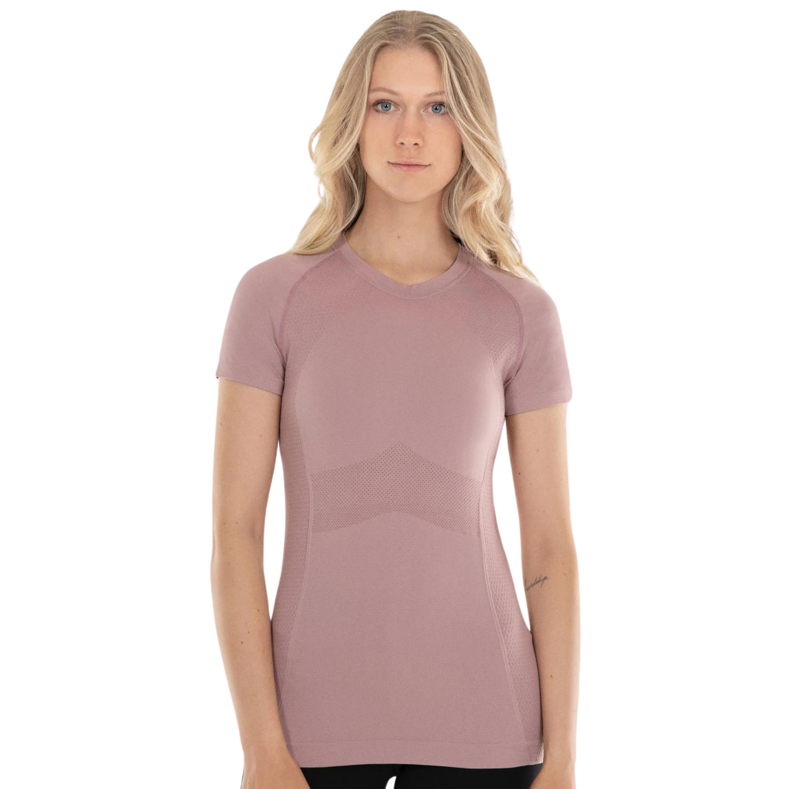 Anique Short Sleeve Crew Shirt in Spiced Chai - Women&#39;s XS (0-2)