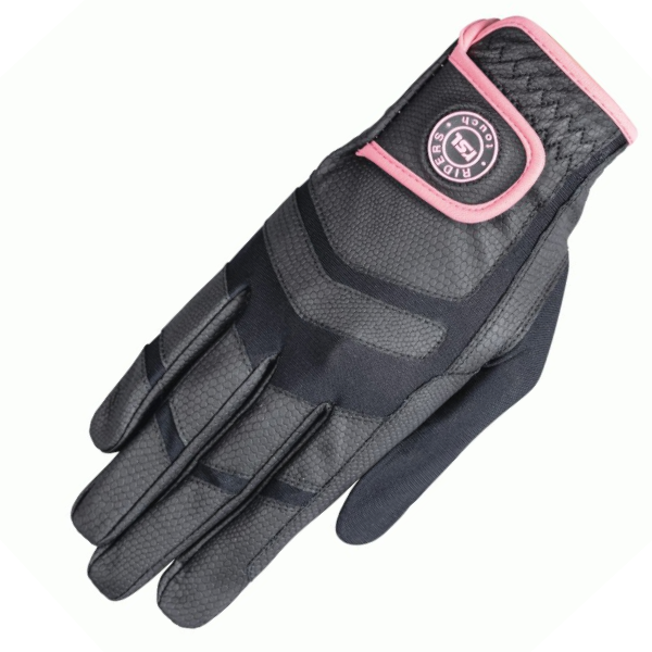 RSL 'Palma' Gloves in Black/Pink
