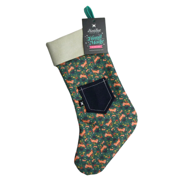 Hunt Seat Paper Co. Christmas Stocking in Holiday Fox